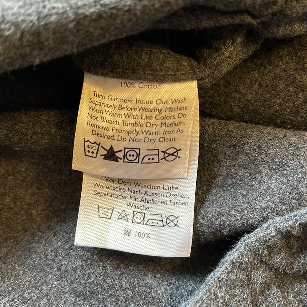 Eddie Bauer Cotton Gray Button Up Shirt Mens‎ Large - Picture 5 of 7